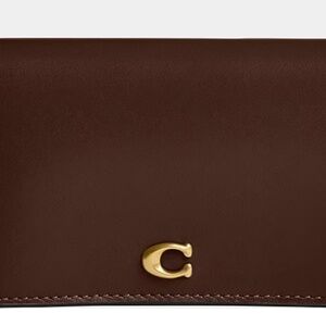 Coach Essential Slim Card Case- Brown